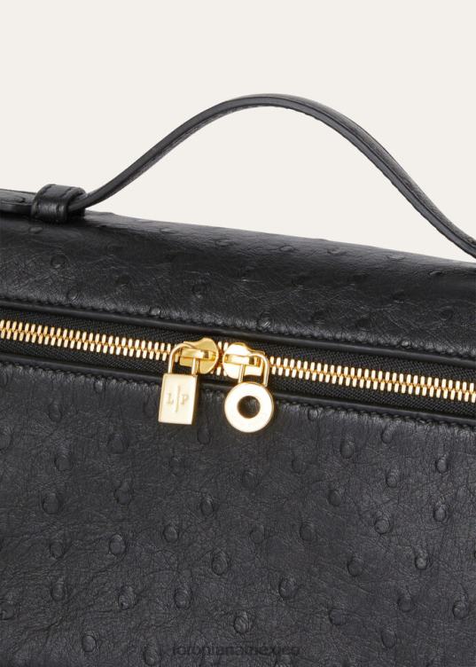 Loro Piana mujer bolsa de bolsillo adicional l19 verde liquen oscuro (50om) 2FPNR481