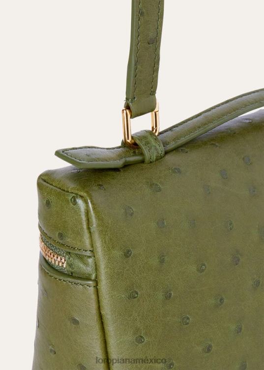 Loro Piana mujer bolsa de bolsillo adicional l19 verde liquen oscuro (50om) 2FPNR482