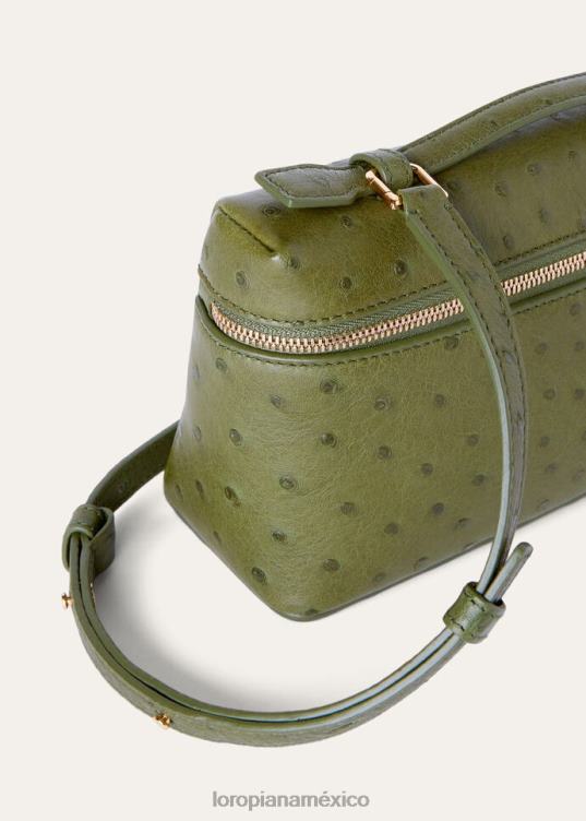 Loro Piana mujer bolsa de bolsillo adicional l19 verde liquen oscuro (50om) 2FPNR482