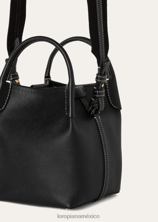 Loro Piana mujer bolsa para micro pacas negro (8000) 2FPNR464