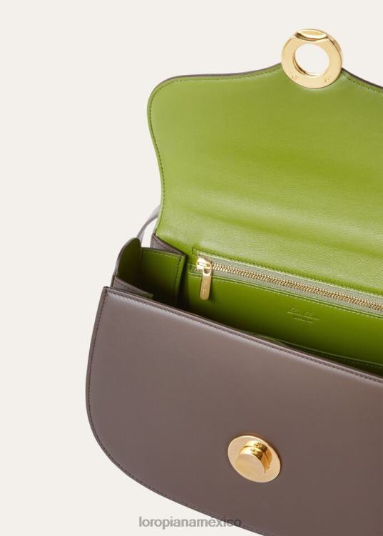 Loro Piana mujer bolso mediano de ghiera domingo por la mañana/kummel (b3qr) 2FPNR452