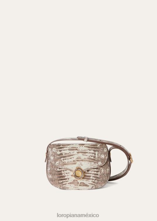 Loro Piana mujer bolso mini ghiera dálmata (a0en) 2FPNR444