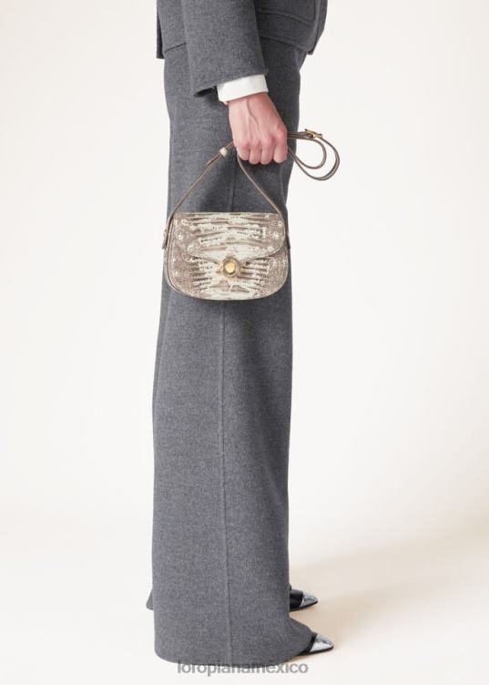 Loro Piana mujer bolso mini ghiera dálmata (a0en) 2FPNR444