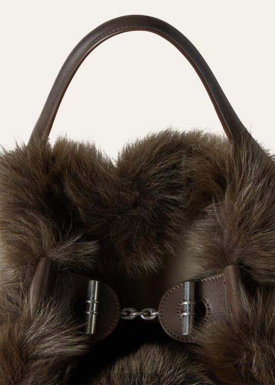 Loro Piana mujer bolsa grande para fardos cabaña de montaña/licor de choco oscuro (b3qh) 2FPNR474