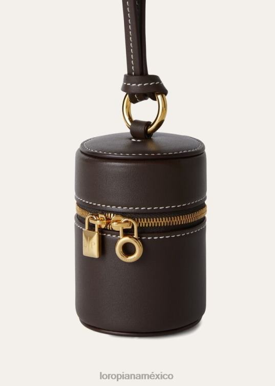 Loro Piana mujer mini estuche extra regaliz de chocolate amargo (h0kl) 2FPNR507