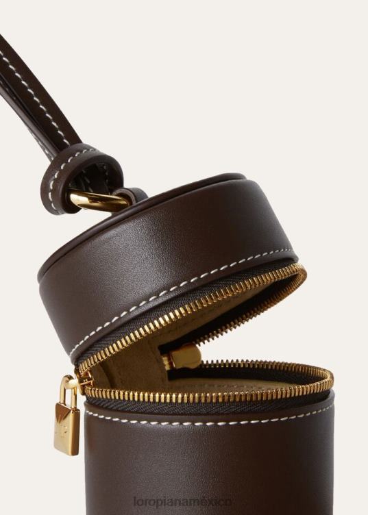 Loro Piana mujer mini estuche extra regaliz de chocolate amargo (h0kl) 2FPNR507