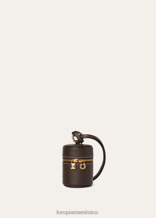 Loro Piana mujer mini estuche extra regaliz de chocolate amargo (h0kl) 2FPNR507