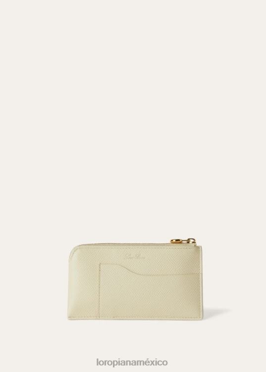 Loro Piana mujer billetera onde cordero claro/chicle (b3q9) 2FPNR500