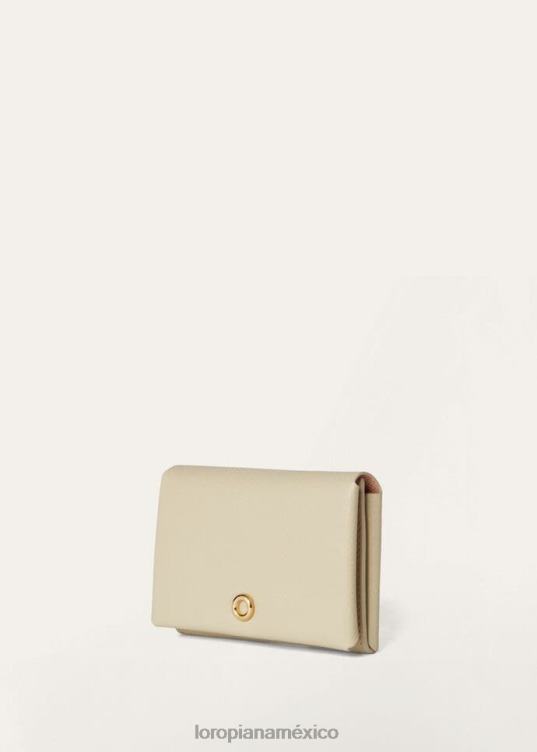 Loro Piana mujer tarjetero ghiera cordero claro/chicle (b3q9) 2FPNR498