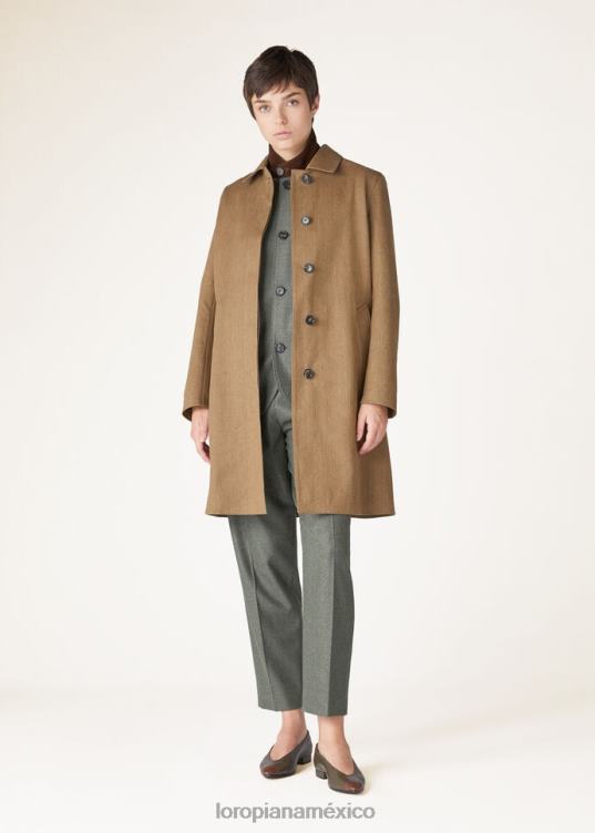 Loro Piana mujer abrigo de aliso corteza beige (h0pe) 2FPNR178