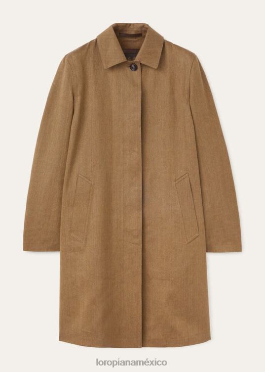 Loro Piana mujer abrigo de aliso corteza beige (h0pe) 2FPNR178