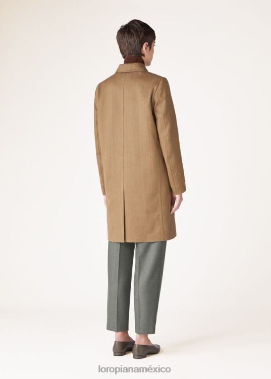 Loro Piana mujer abrigo de aliso corteza beige (h0pe) 2FPNR178