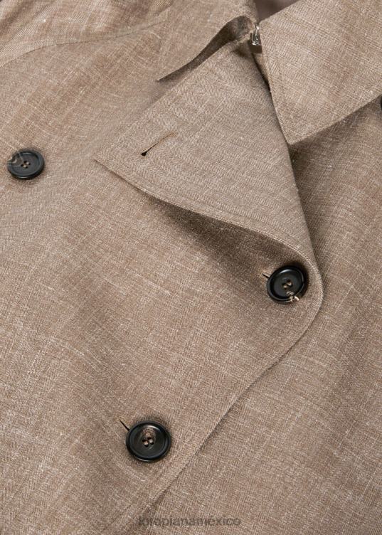 Loro Piana mujer abrigo de lija semilla de alcaravea (d0kw) 2FPNR173