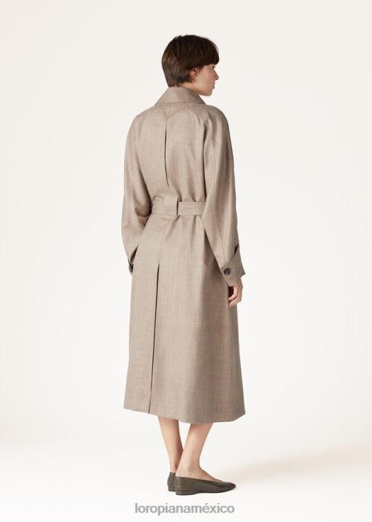 Loro Piana mujer abrigo de lija semilla de alcaravea (d0kw) 2FPNR173