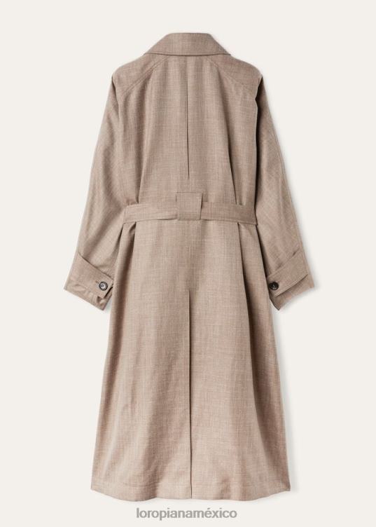 Loro Piana mujer abrigo de lija semilla de alcaravea (d0kw) 2FPNR173