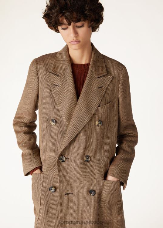 Loro Piana mujer abrigo herwin melonpan+mizzle verde (f5p2) 2FPNR177