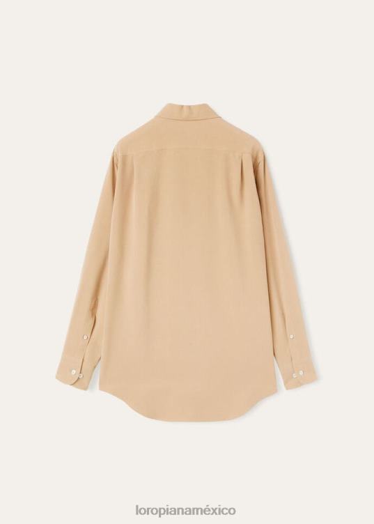 Loro Piana mujer camisa andré turrón (1230) 2FPNR211