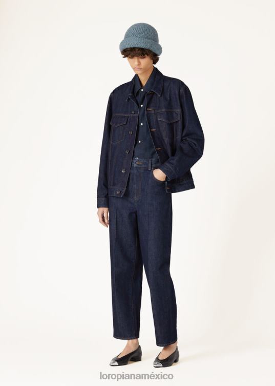 Loro Piana mujer camisa de tomás azul sombrío (w0pc) 2FPNR204