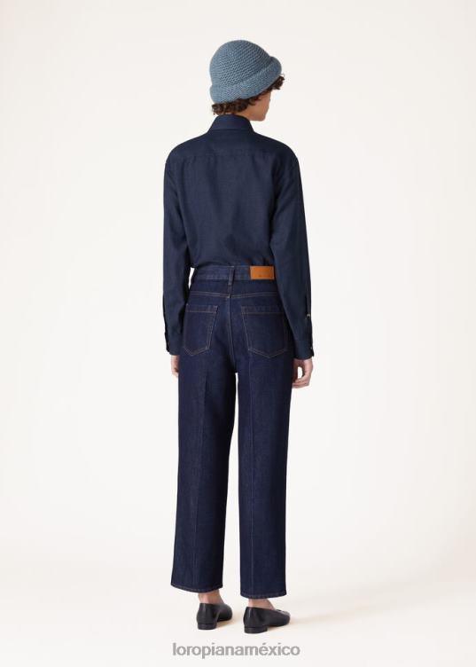 Loro Piana mujer camisa de tomás azul sombrío (w0pc) 2FPNR204