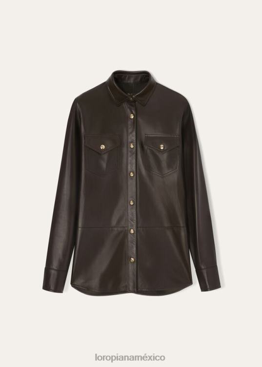 Loro Piana mujer camisa erica cacao oscuro (h0iu) 2FPNR218