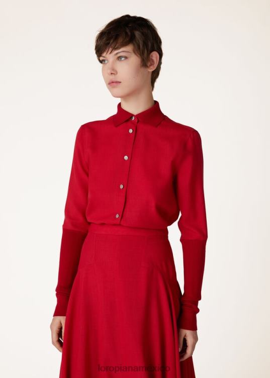 Loro Piana mujer camisa leela verde sencha (50w5) 2FPNR209