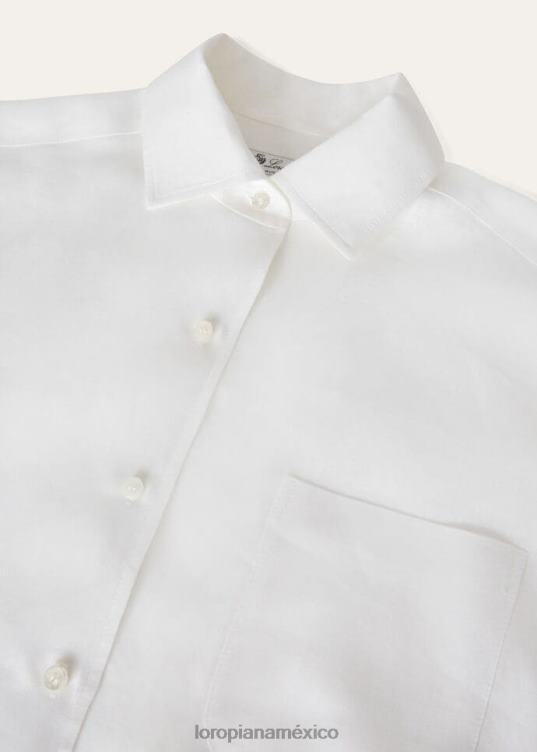 Loro Piana mujer camisa neo andré blanco óptico (1005) 2FPNR217