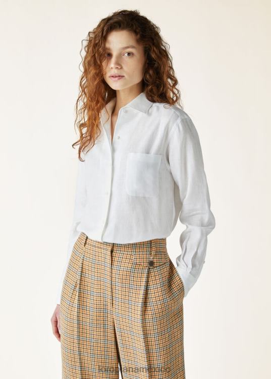 Loro Piana mujer camisa neo andré blanco óptico (1005) 2FPNR217