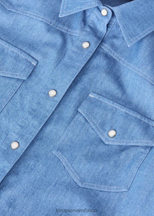 Loro Piana mujer camisa yelena leche de arroz (a08u) 2FPNR201