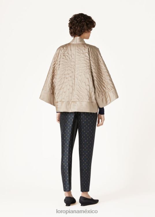 Loro Piana mujer chaqueta alia champán ligero (d0kn) 2FPNR135