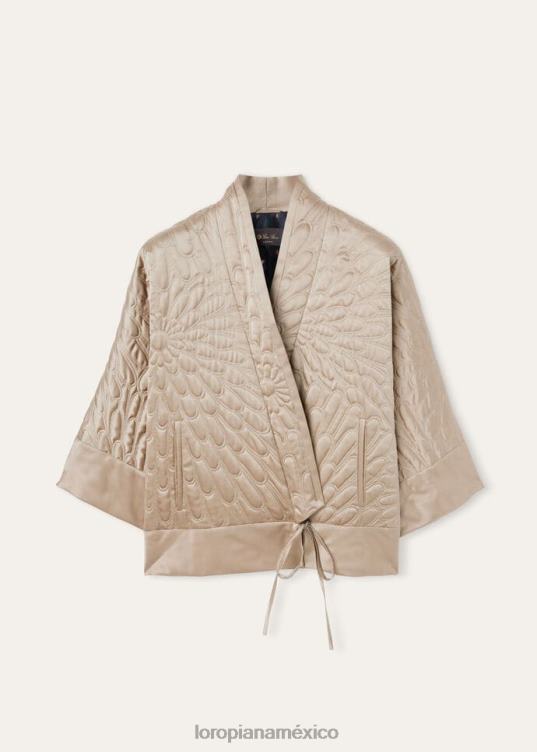 Loro Piana mujer chaqueta alia champán ligero (d0kn) 2FPNR135