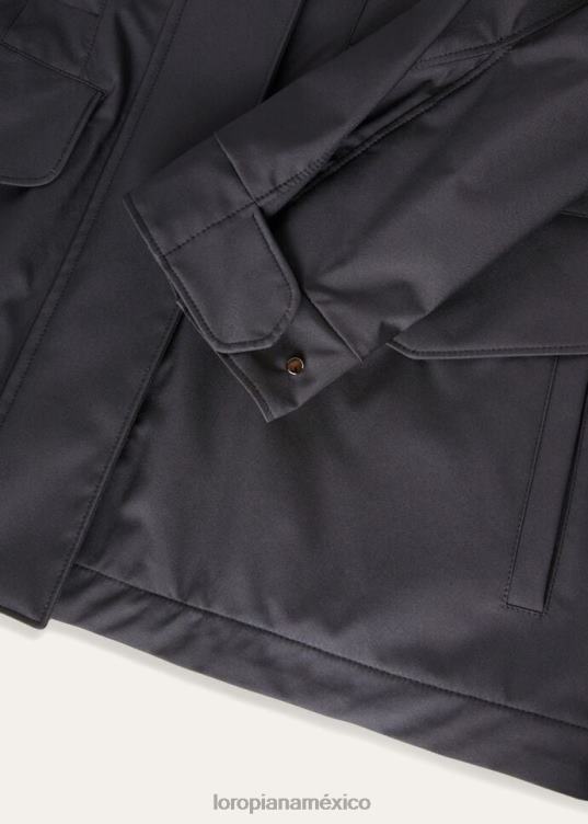 Loro Piana mujer chaqueta de viajero windmate verde liquen oscuro (50om) 2FPNR151