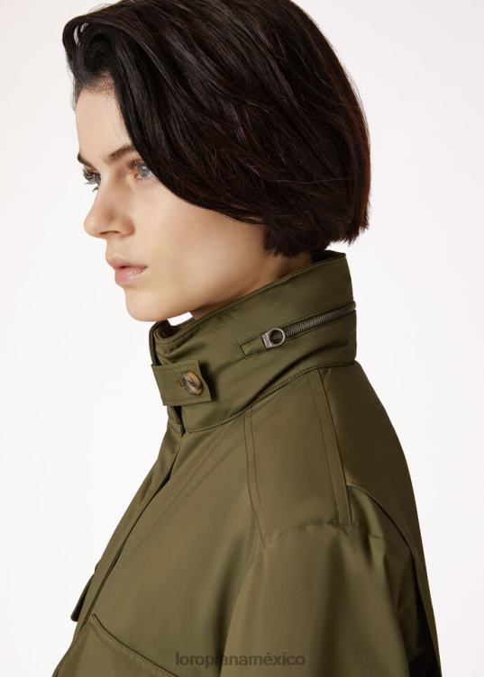 Loro Piana mujer chaqueta de viajero windmate verde liquen oscuro (50om) 2FPNR163
