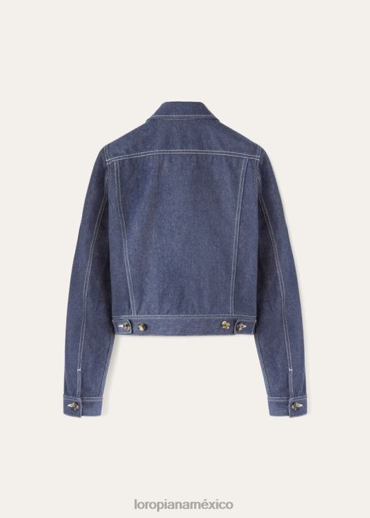 Loro Piana mujer chaqueta demore oleada azul (w13k) 2FPNR123