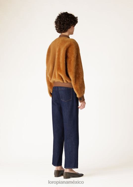 Loro Piana mujer chaqueta erwan carpintería dorada (e0at) 2FPNR134