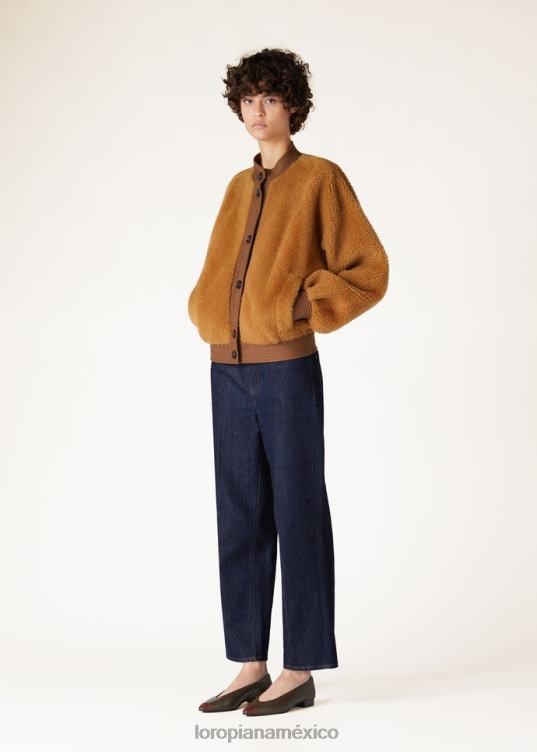 Loro Piana mujer chaqueta erwan carpintería dorada (e0at) 2FPNR134