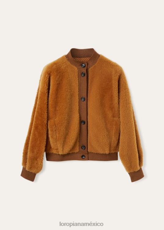 Loro Piana mujer chaqueta erwan carpintería dorada (e0at) 2FPNR134