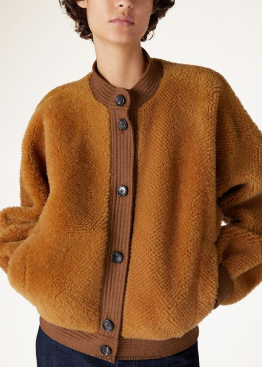 Loro Piana mujer chaqueta erwan carpintería dorada (e0at) 2FPNR134