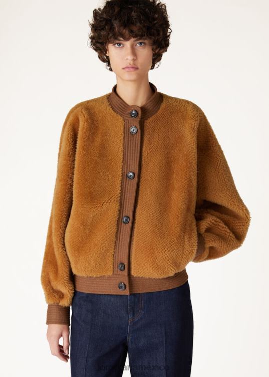 Loro Piana mujer chaqueta erwan carpintería dorada (e0at) 2FPNR134