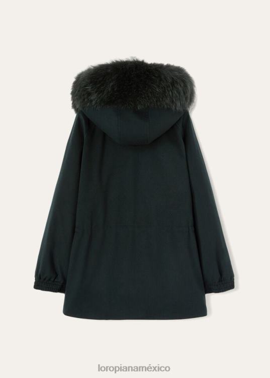 Loro Piana mujer chaqueta helada verde oscuro (50sl) 2FPNR141