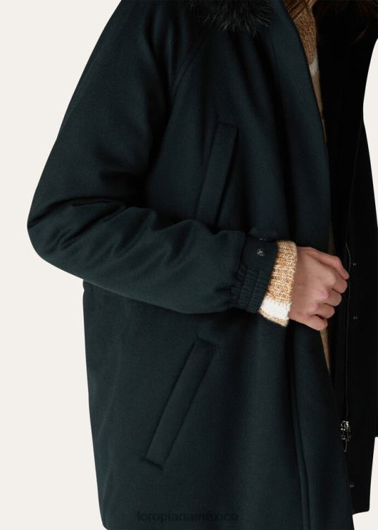 Loro Piana mujer chaqueta helada verde oscuro (50sl) 2FPNR141