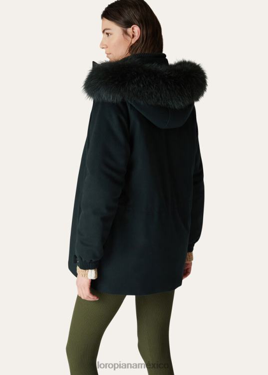 Loro Piana mujer chaqueta helada verde oscuro (50sl) 2FPNR141