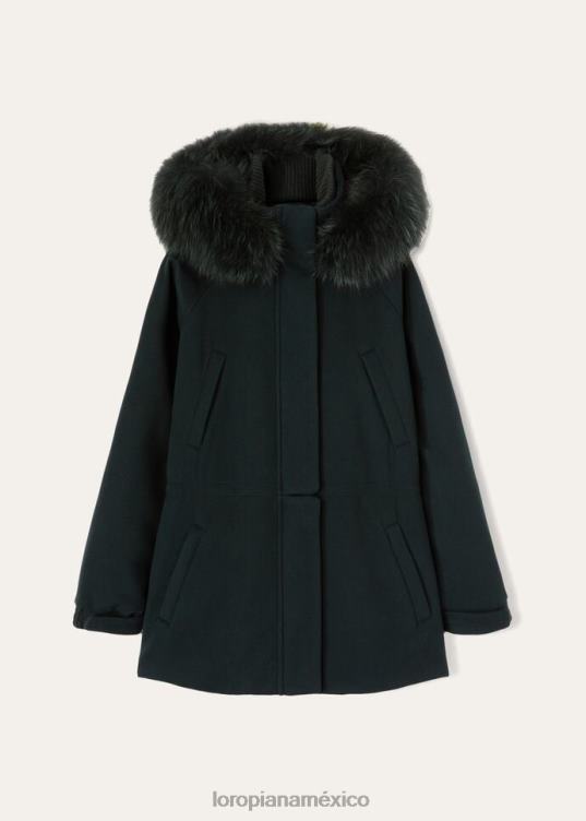 Loro Piana mujer chaqueta helada verde oscuro (50sl) 2FPNR141