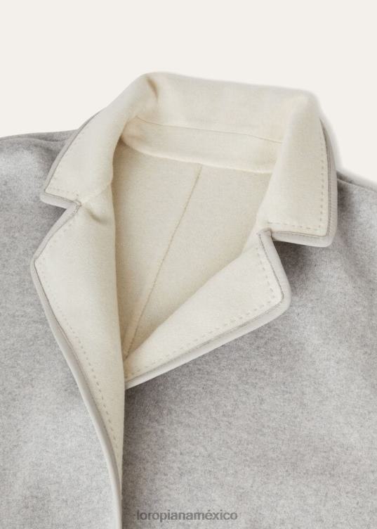 Loro Piana mujer chaqueta jimi sirius melange/gris (b89h) 2FPNR146