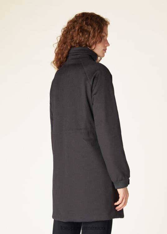 Loro Piana mujer chaqueta larga helada azul marino (w000) 2FPNR147