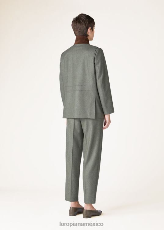 Loro Piana mujer chaqueta mini roadster shiso mel seco (50xc) 2FPNR132