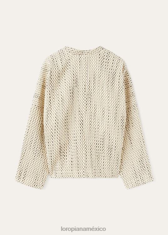 Loro Piana mujer chaqueta rahel turrón+negro (f5qd) 2FPNR271