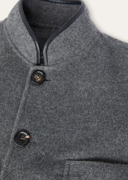 Loro Piana mujer mini chaqueta spagna gris melange (m006) 2FPNR272