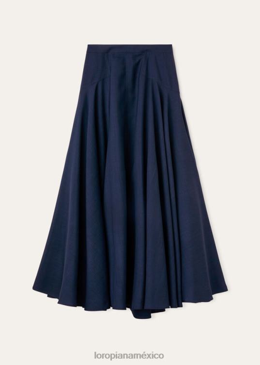 Loro Piana mujer falda flavia verde sencha (50w5) 2FPNR364