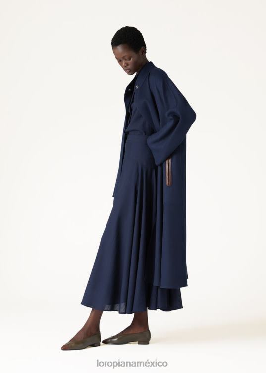 Loro Piana mujer falda flavia verde sencha (50w5) 2FPNR364