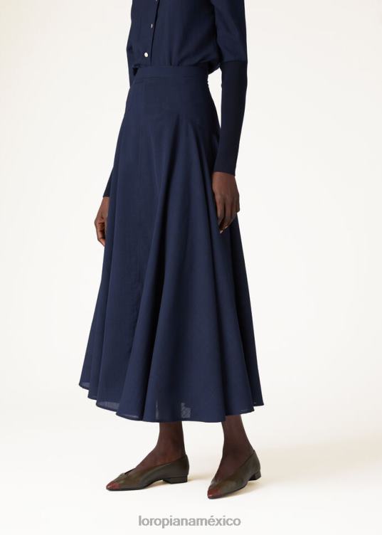 Loro Piana mujer falda flavia verde sencha (50w5) 2FPNR364